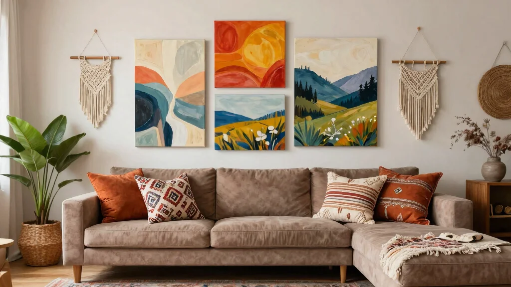 16 Living Room Wall Art Ideas Above Couch That Make an Impact - thenailhairdiary.com