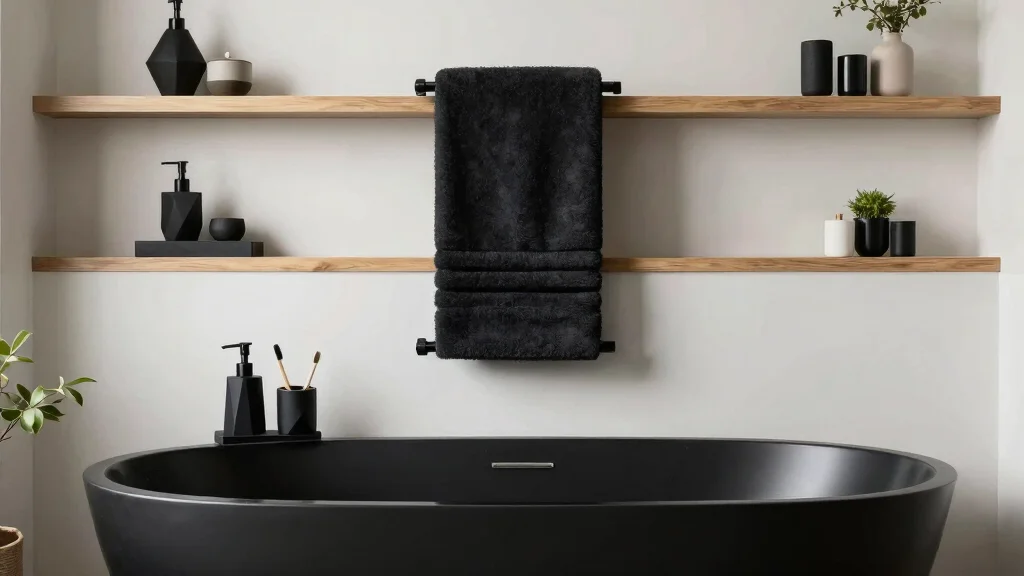 18 Black Bathroom Accessories Set Ideas for a Cohesive Look