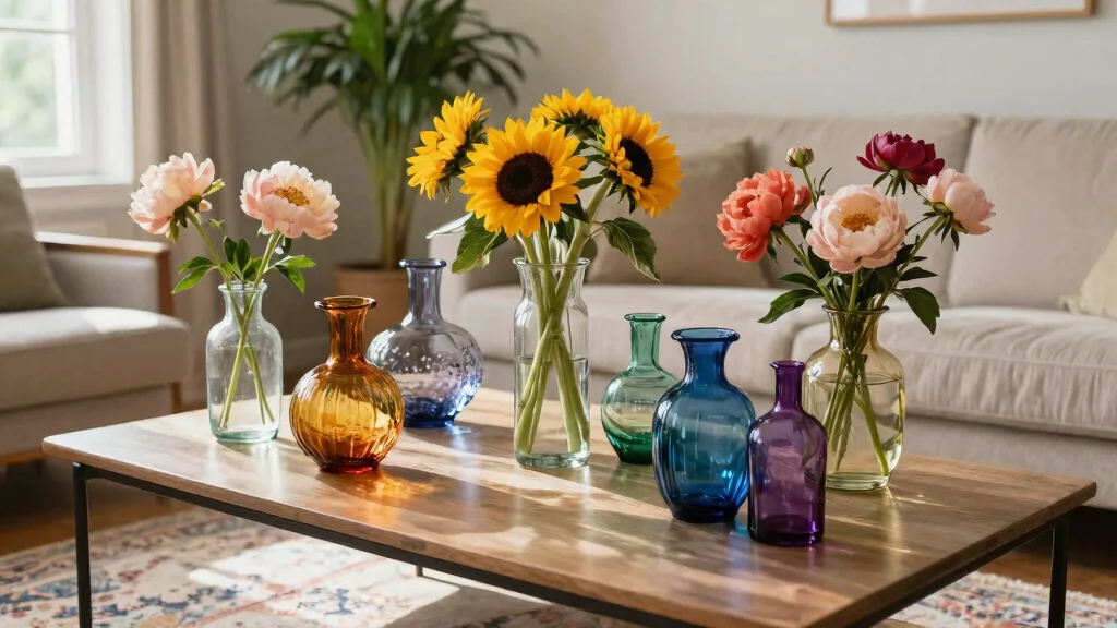 18 Colored Glass Vases Ideas for Vibrant Interiors - thenailhairdiary.com