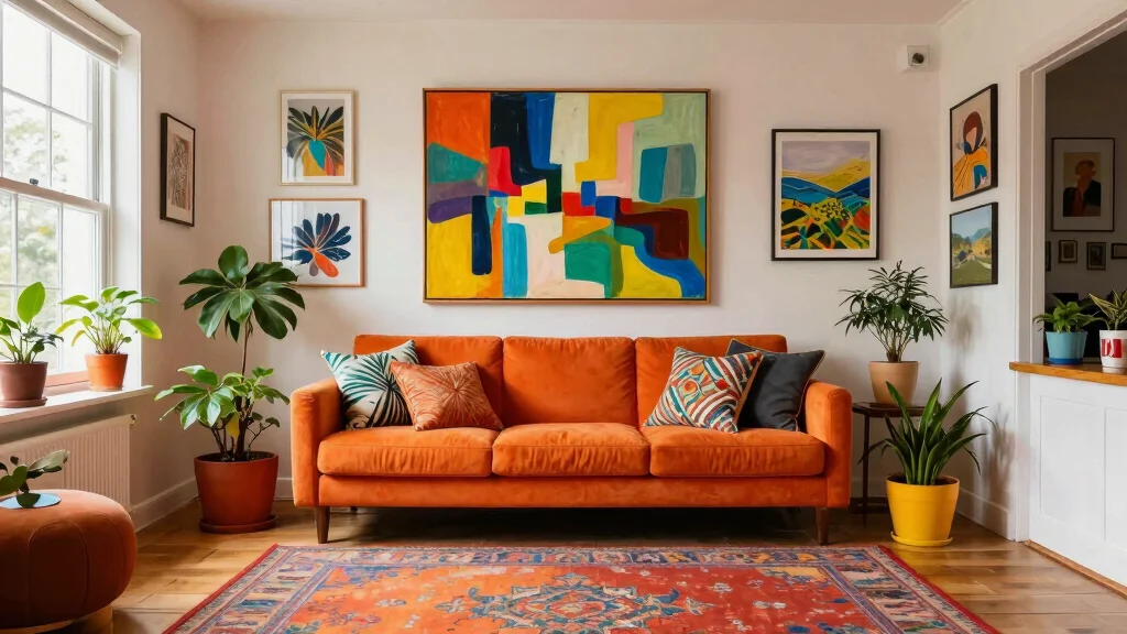 18 Colorful Wall Art Living Room Ideas to Brighten Your Space - thenailhairdiary.com