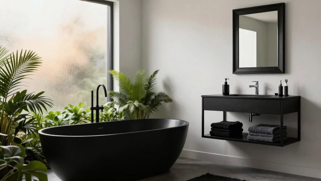 19 Black Bathroom Accessories Ideas That Feel Designer