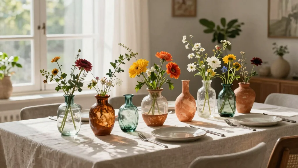 10 Vases Centerpiece Ideas for Tables That Wow