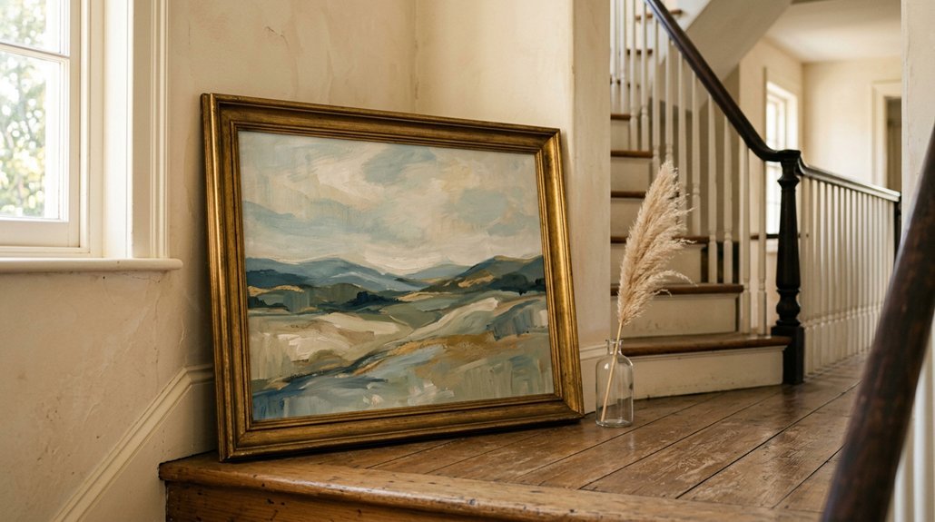 five steps to hang art