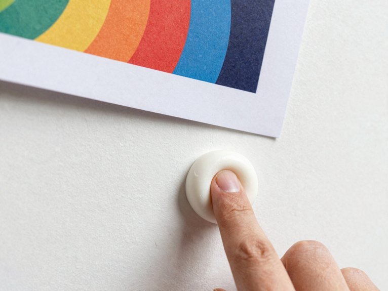lightweight posters with wall putty