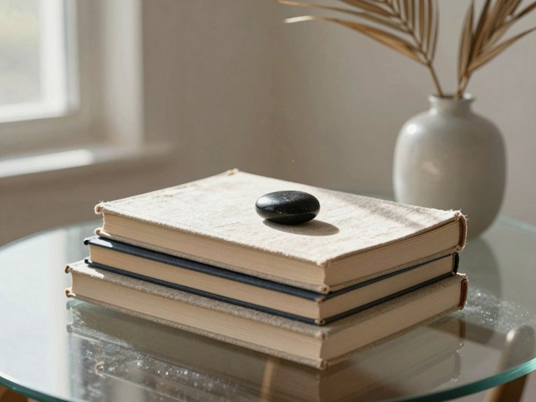stacked books curated accessories