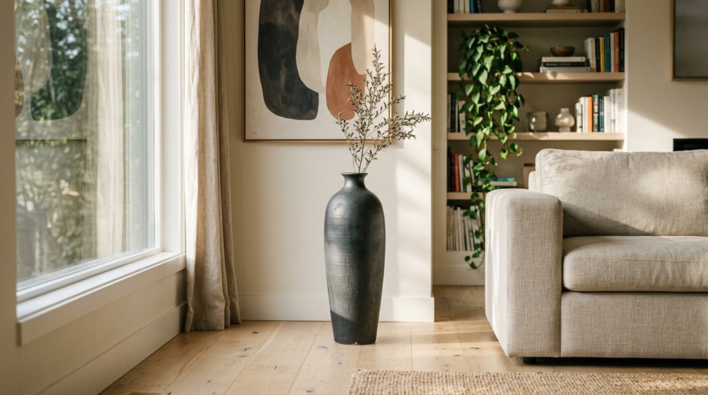 suggested vase height guidelines for floor vases