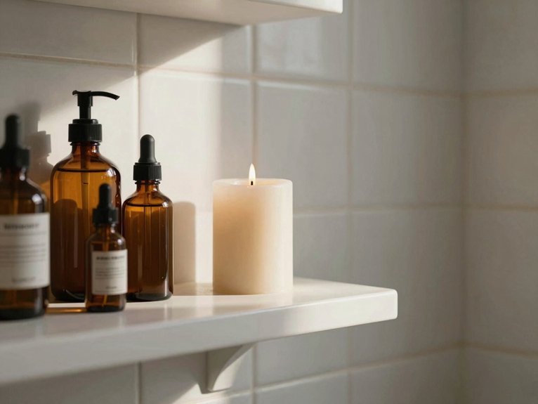 tall back shelves varied heights breathable space