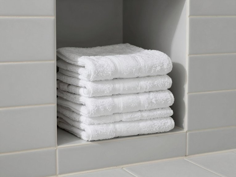 wall mounted recessed floating storage